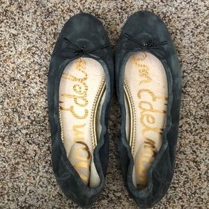 Sam Edelman grey suede ballet flats